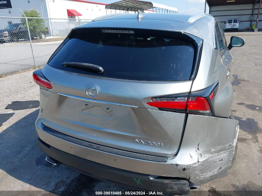 2016 Lexus Nx 200T VIN: JTJYARBZ5G2033944 Lot: 39510485