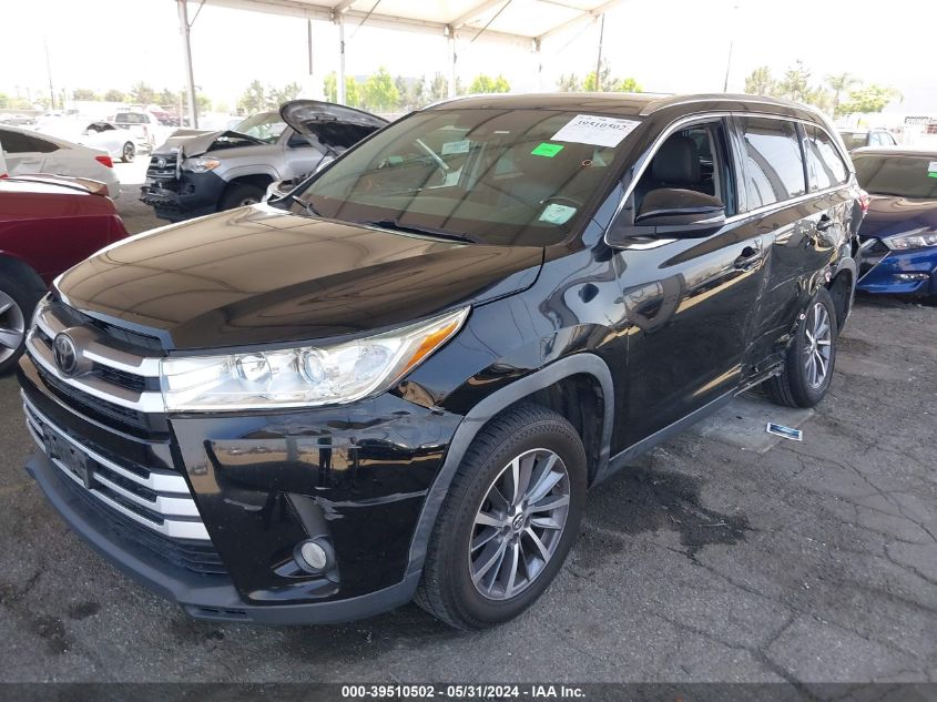 2019 Toyota Highlander Se/Xle VIN: 5TDKZRFH3KS560630 Lot: 39510502