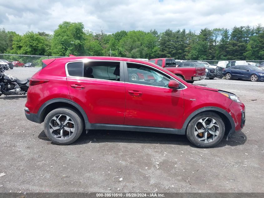 2022 Kia Sportage Lx VIN: KNDPMCAC6N7967952 Lot: 39510510