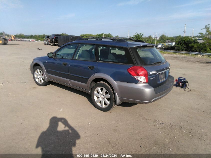 2009 Subaru Outback 2.5I VIN: 4S4BP61CX97310785 Lot: 39510529