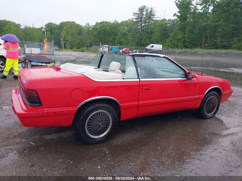 1991 Chrysler Lebaron VIN: 1C3XJ4530MG106973 Lot: 39510530