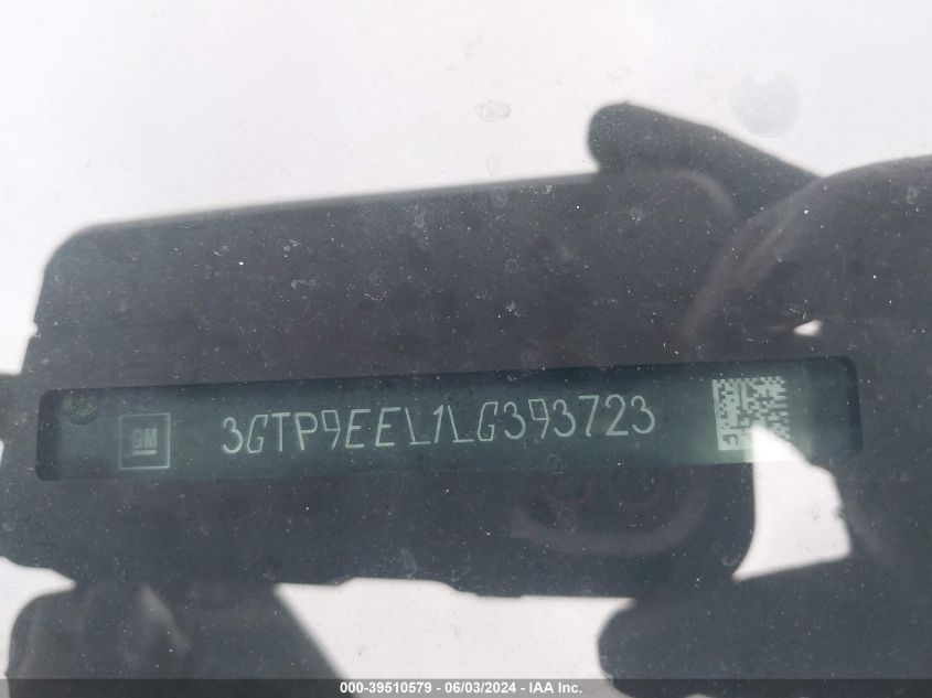 2020 GMC Sierra 1500 4Wd Short Box At4 VIN: 3GTP9EEL1LG393723 Lot: 39510579
