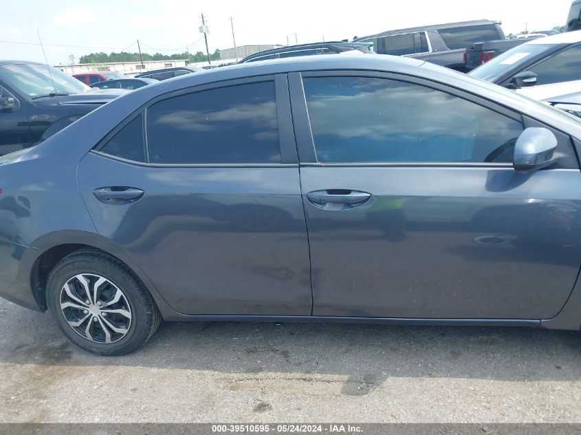 2018 Toyota Corolla Le VIN: 5YFBURHE4JP805217 Lot: 39510595