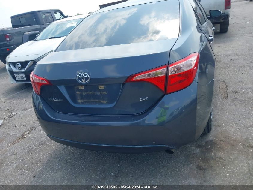 2018 Toyota Corolla Le VIN: 5YFBURHE4JP805217 Lot: 39510595