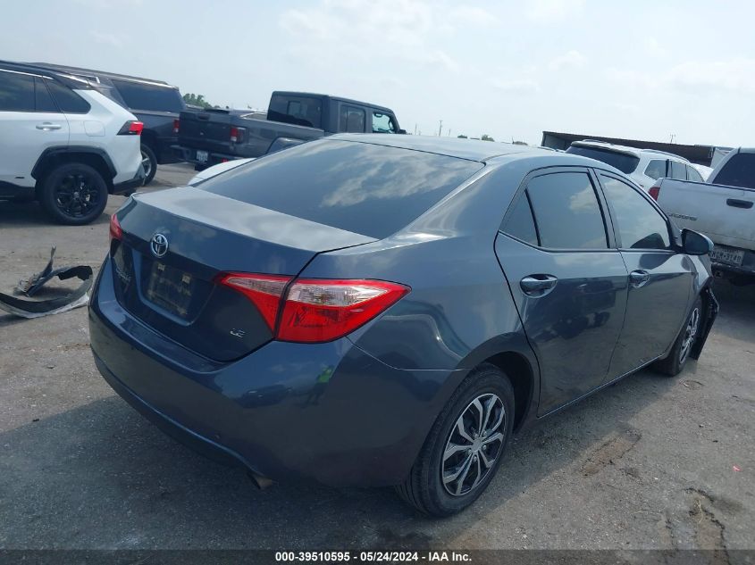 2018 Toyota Corolla Le VIN: 5YFBURHE4JP805217 Lot: 39510595