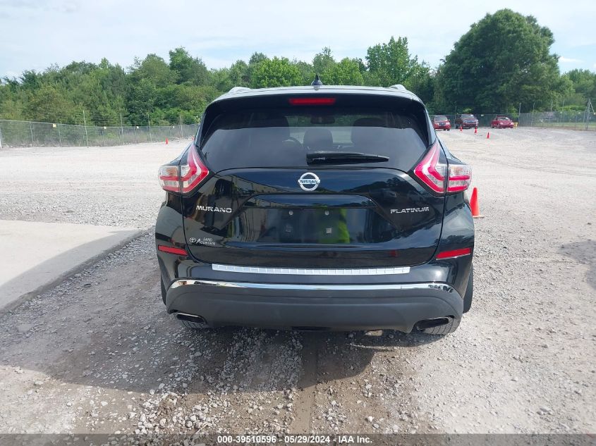 2017 Nissan Murano Platinum VIN: 5N1AZ2MG8HN154401 Lot: 39510596