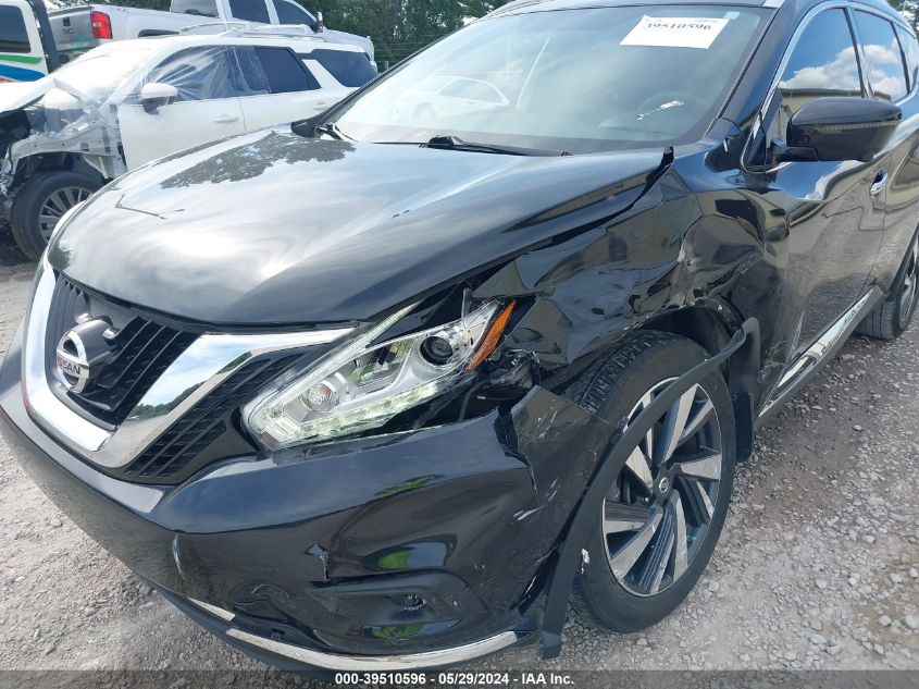 2017 Nissan Murano Platinum VIN: 5N1AZ2MG8HN154401 Lot: 39510596