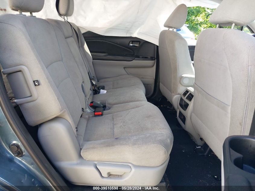 2019 Honda Pilot Lx VIN: 5FNYF6H15KB098951 Lot: 39510598