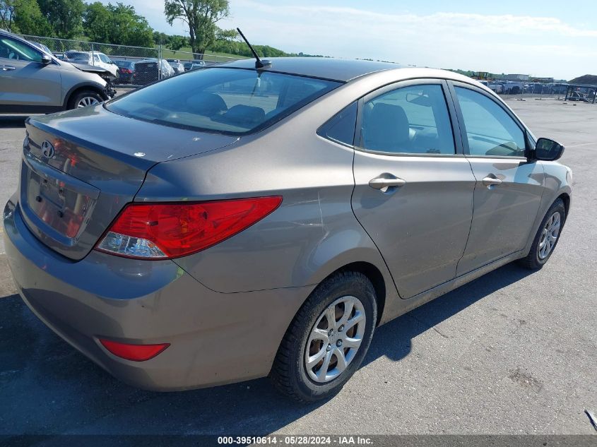 2014 Hyundai Accent Gls VIN: KMHCT4AE5EU673478 Lot: 39510614