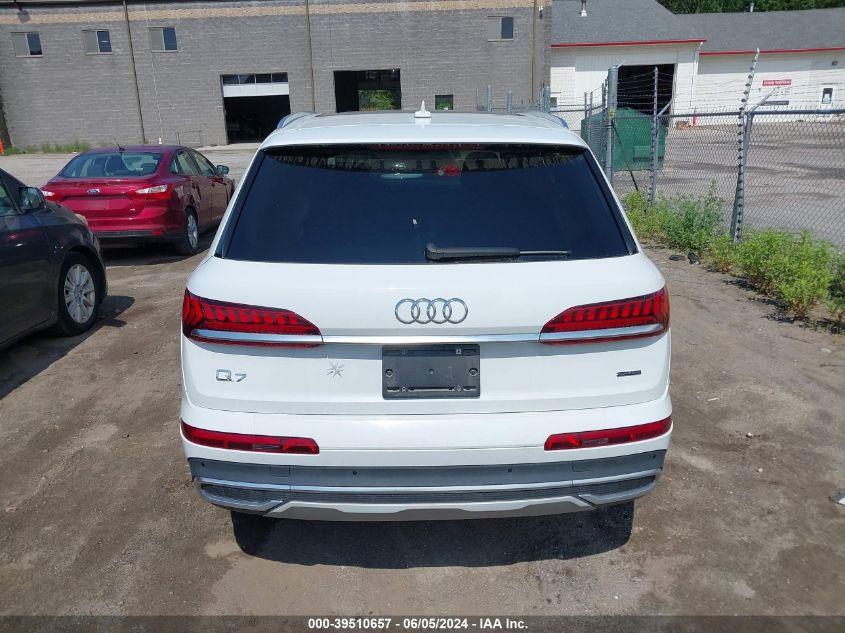 2021 Audi Q7 Premium Plus 55 Tfsi Quattro Tiptronic VIN: WA1LXAF70MD025766 Lot: 39510657