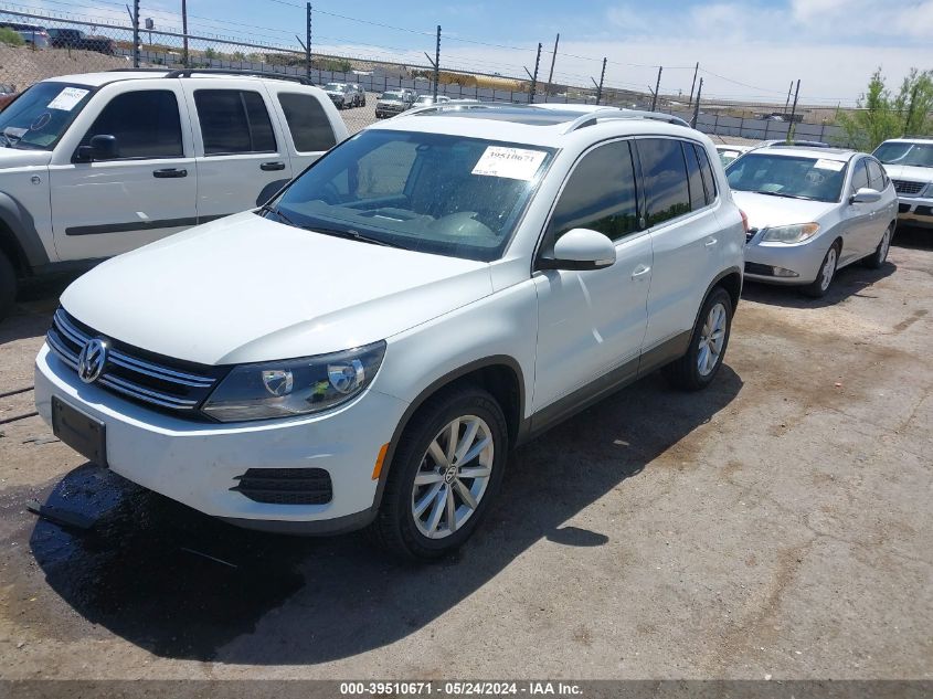 2017 Volkswagen Tiguan 2.0T Wolfsburg Edition VIN: WVGRV7AXXHW504749 Lot: 39510671