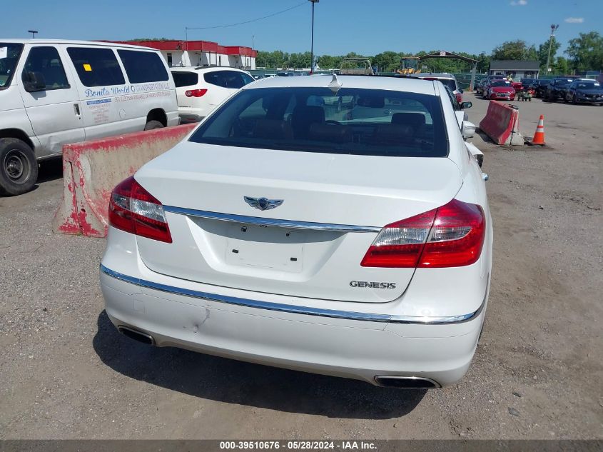 2013 Hyundai Genesis 3.8 VIN: KMHGC4DD4DU254489 Lot: 39510676