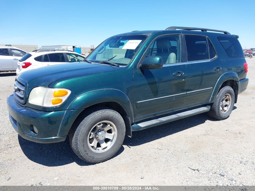 2001 Toyota Sequoia Limited V8 VIN: 5TDZT38A71S043441 Lot: 39510709