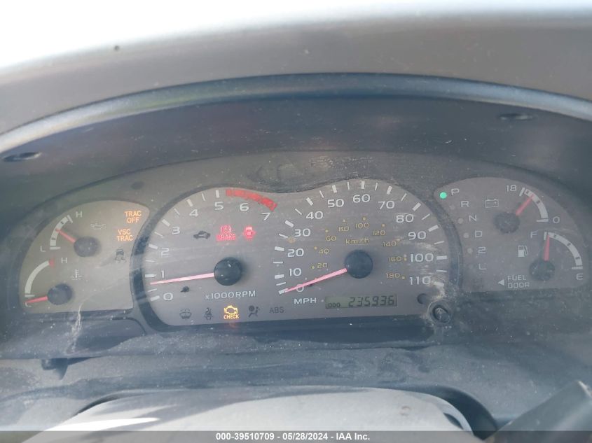 2001 Toyota Sequoia Limited V8 VIN: 5TDZT38A71S043441 Lot: 39510709