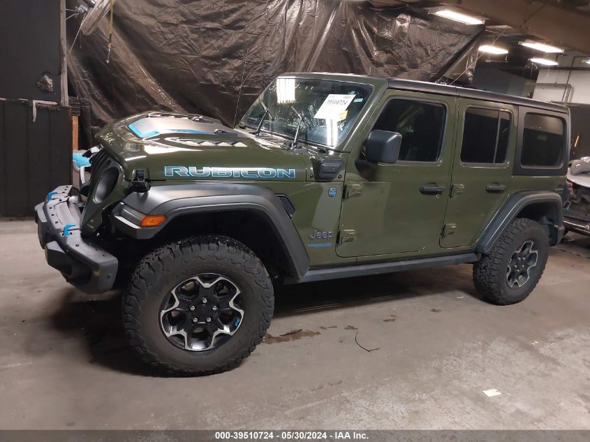 2022 Jeep Wrangler 4Xe Unlimited Rubicon 4X4 VIN: 1C4JJXR68NW206222 Lot: 39510724