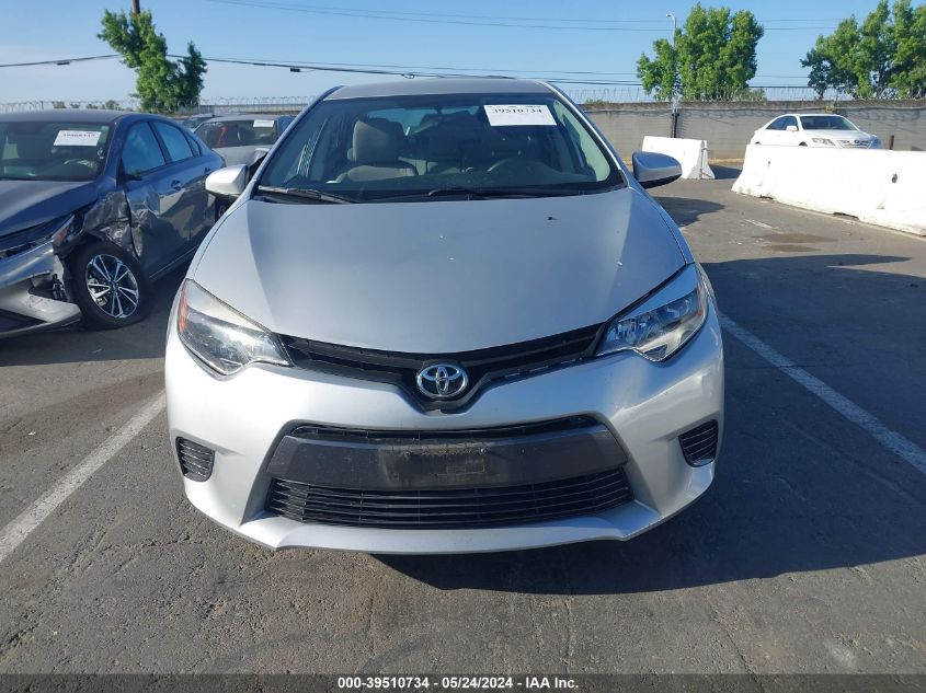 2016 Toyota Corolla Le VIN: 5YFBURHEXGP558066 Lot: 39510734