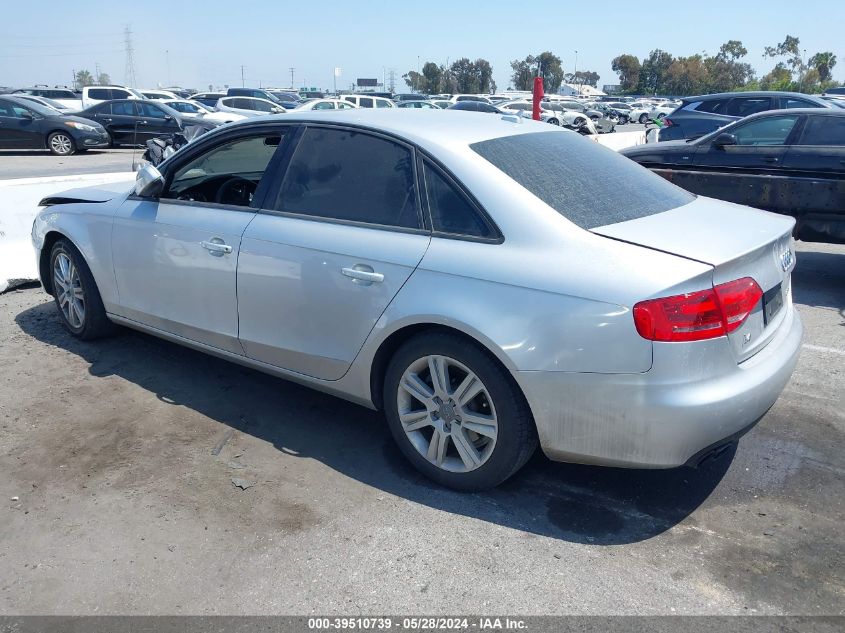 2011 Audi A4 2.0T Premium VIN: WAUAFAFL3BN008297 Lot: 39510739