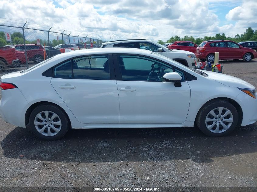 2022 Toyota Corolla Le VIN: 5YFEPMAE8NP358348 Lot: 39510745