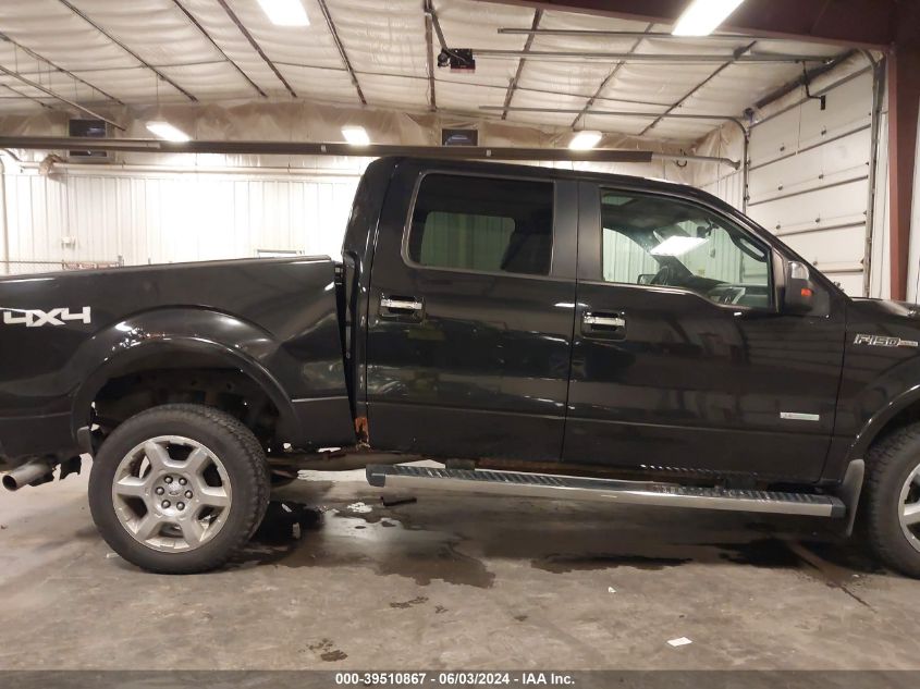 2013 FORD F-150 LARIAT - 1FTFW1ET4DKD26265