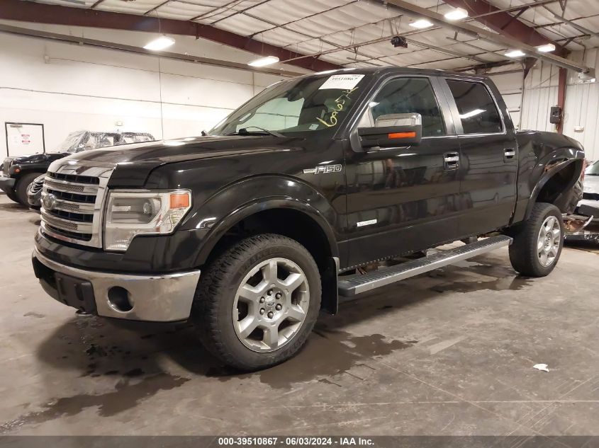 2013 Ford F-150 Lariat VIN: 1FTFW1ET4DKD26265 Lot: 39510867