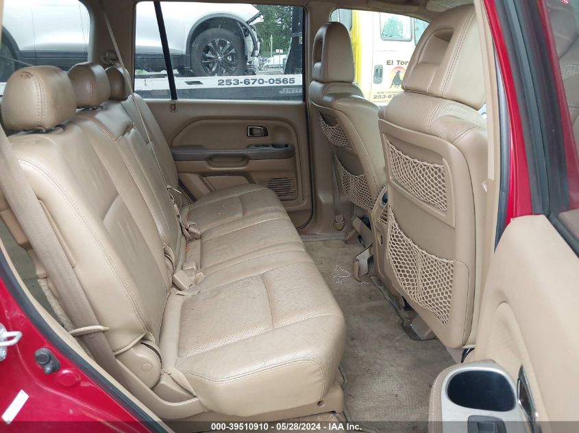 2005 Honda Pilot Ex-L VIN: 2HKYF187X5H546291 Lot: 39510910