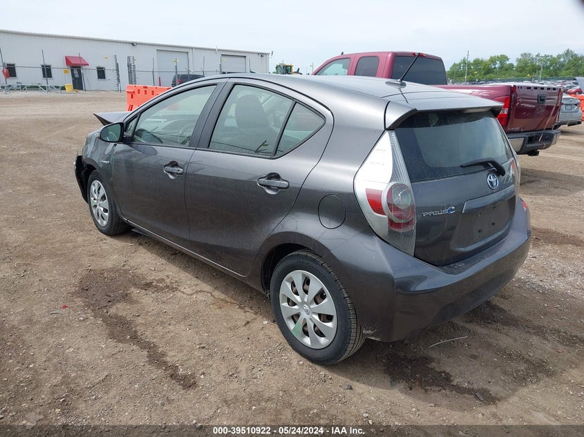 2013 Toyota Prius C Three VIN: JTDKDTB39D1551131 Lot: 39510922