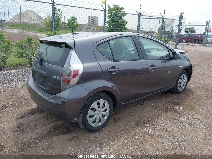 2013 Toyota Prius C Three VIN: JTDKDTB39D1551131 Lot: 39510922