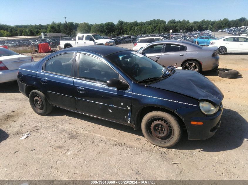 2002 Dodge Neon VIN: 1B3ES26C52D566584 Lot: 39510960