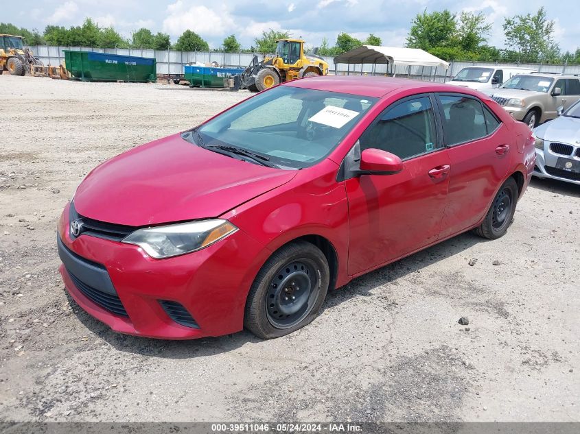 2014 Toyota Corolla Le VIN: 2T1BURHE7EC131926 Lot: 39511046