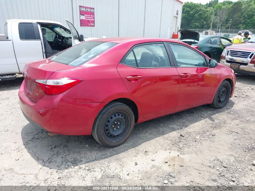 2014 Toyota Corolla Le VIN: 2T1BURHE7EC131926 Lot: 39511046