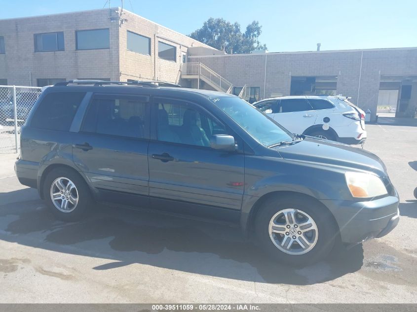 2004 Honda Pilot Exl VIN: 2HKYF18574H596644 Lot: 39511059