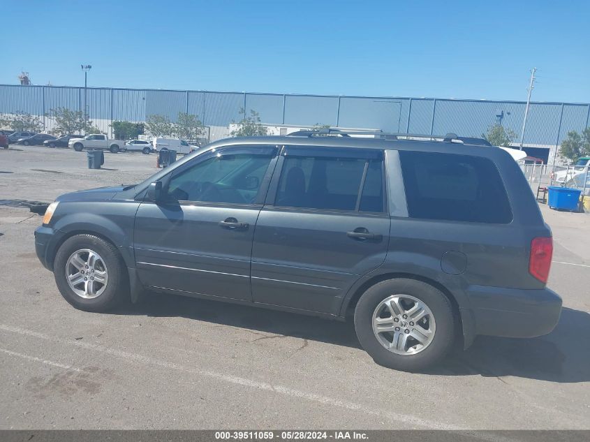 2004 Honda Pilot Exl VIN: 2HKYF18574H596644 Lot: 39511059