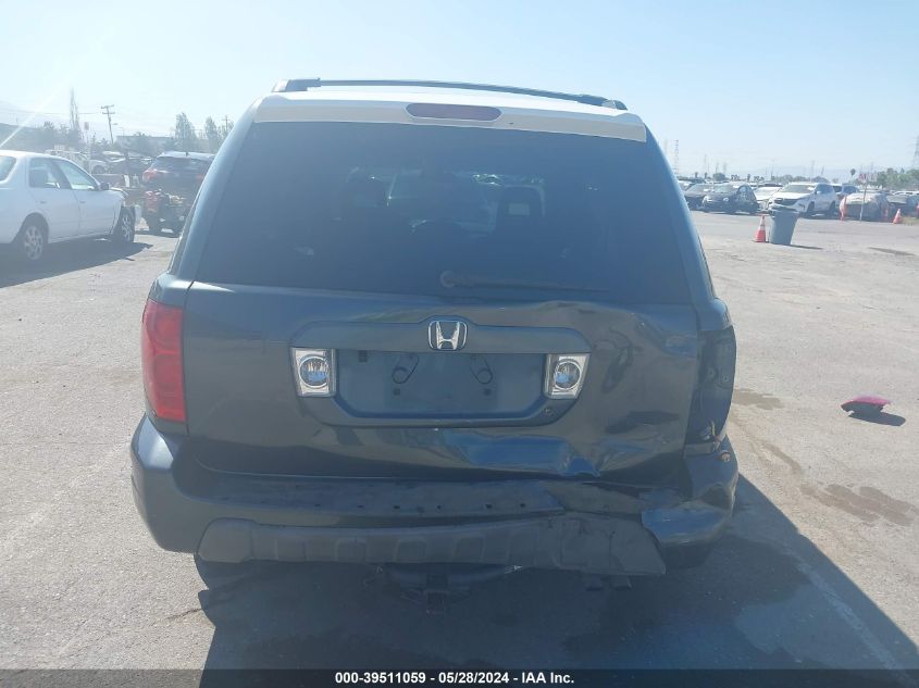 2004 Honda Pilot Exl VIN: 2HKYF18574H596644 Lot: 39511059