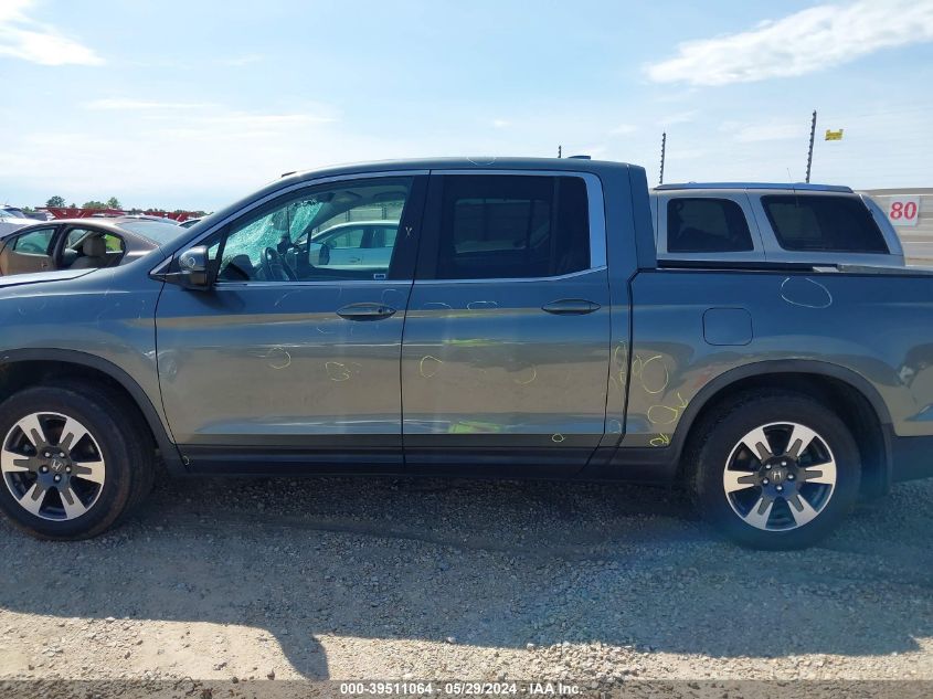 2017 Honda Ridgeline Rtl-T VIN: 5FPYK2F60HB002405 Lot: 39511064