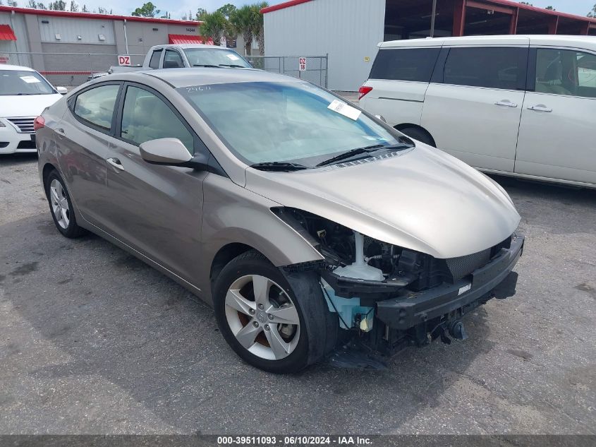 2013 Hyundai Elantra Gls VIN: 5NPDH4AE6DH244269 Lot: 39511093