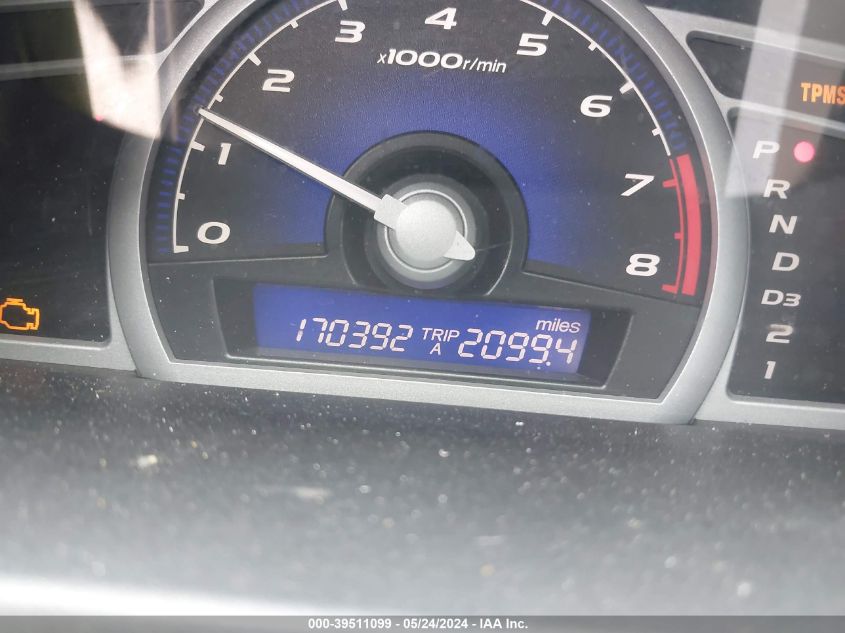 2010 Honda Civic Lx VIN: 2HGFG1B69AH524713 Lot: 39511099