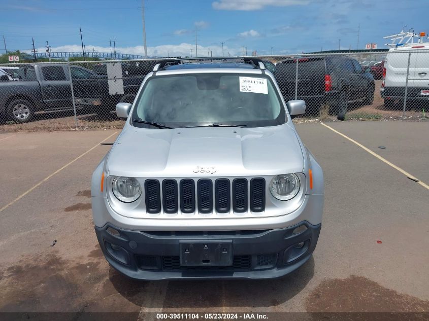 2016 Jeep Renegade Limited VIN: ZACCJADT7GPC85224 Lot: 39511104