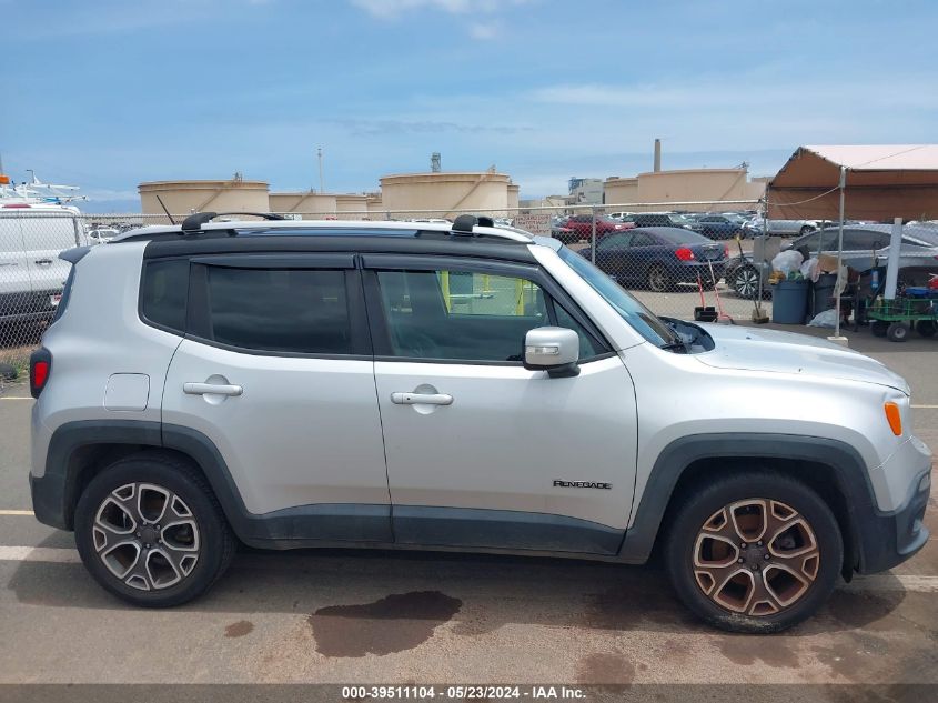 2016 Jeep Renegade Limited VIN: ZACCJADT7GPC85224 Lot: 39511104