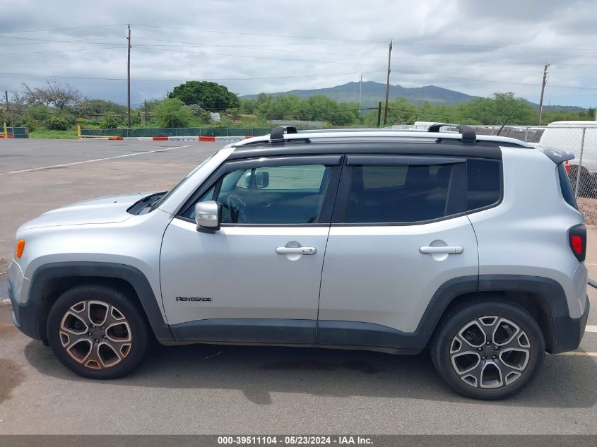 2016 Jeep Renegade Limited VIN: ZACCJADT7GPC85224 Lot: 39511104