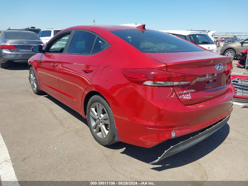 2018 Hyundai Elantra Sel VIN: KMHD84LF3JU497083 Lot: 39511106