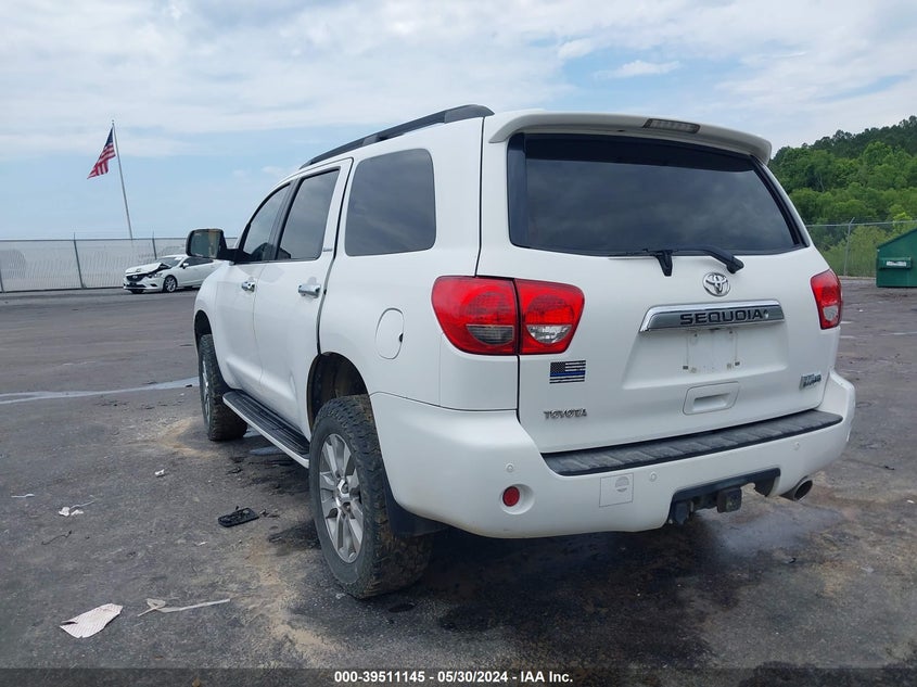 2008 Toyota Sequoia Limited 5.7L V8 VIN: 5TDBY68A98S009743 Lot: 39511145