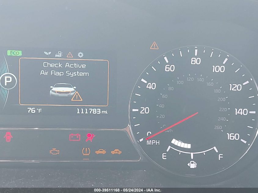 2014 Kia Optima Hybrid Ex VIN: KNAGN4AD0E5062529 Lot: 39511168