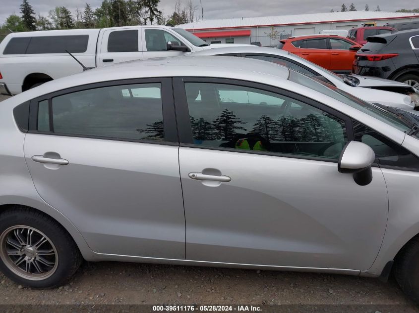 2014 Kia Rio Lx VIN: KNADM4A33E6354165 Lot: 39511176