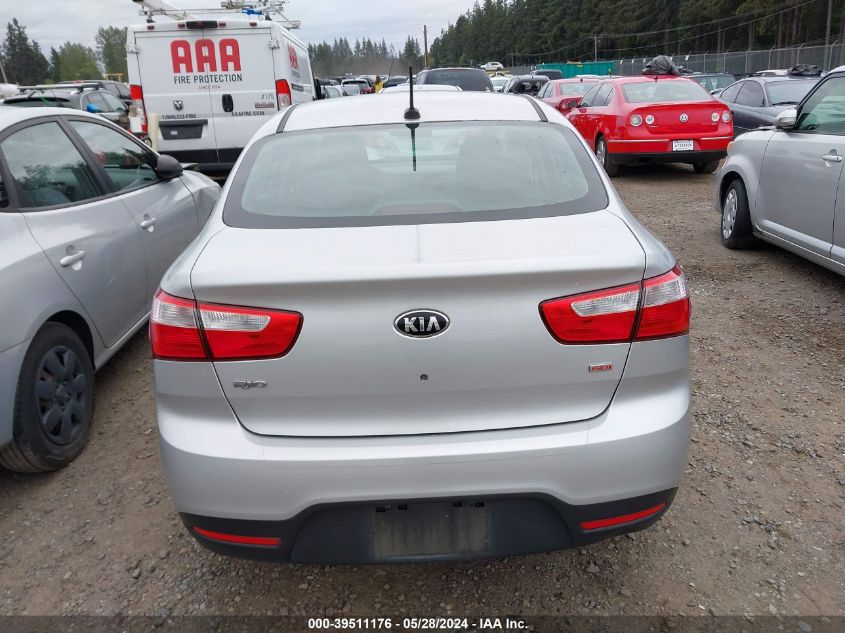 2014 Kia Rio Lx VIN: KNADM4A33E6354165 Lot: 39511176