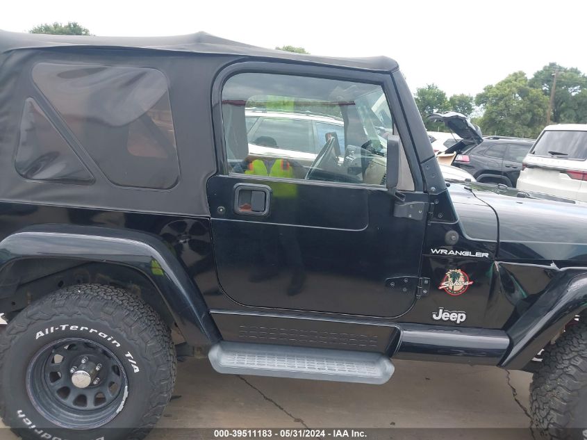 2002 Jeep Wrangler Sahara VIN: 1J4FA59SX2P742726 Lot: 39511183