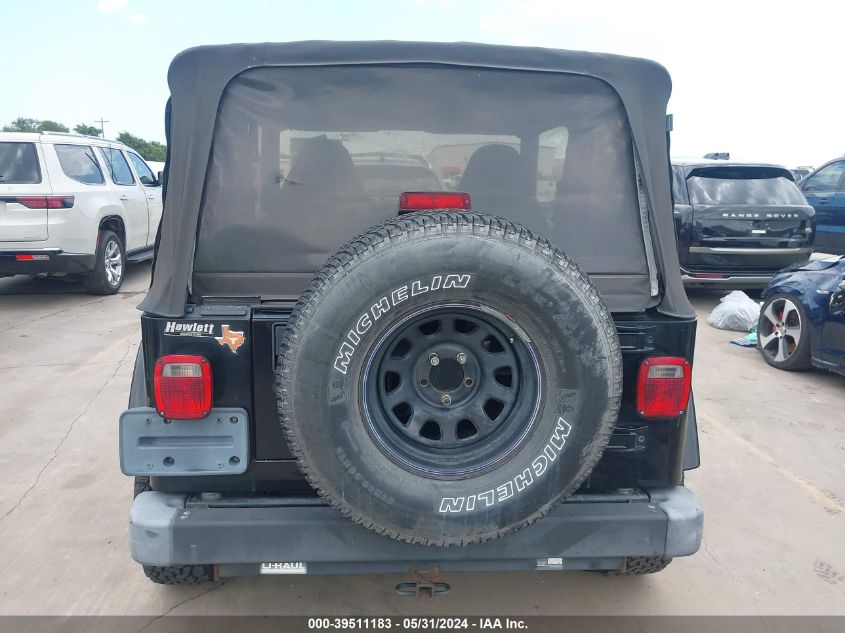 2002 Jeep Wrangler Sahara VIN: 1J4FA59SX2P742726 Lot: 39511183