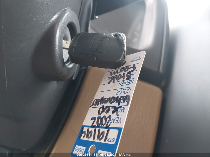 2002 Jeep Wrangler Sahara VIN: 1J4FA59SX2P742726 Lot: 39511183