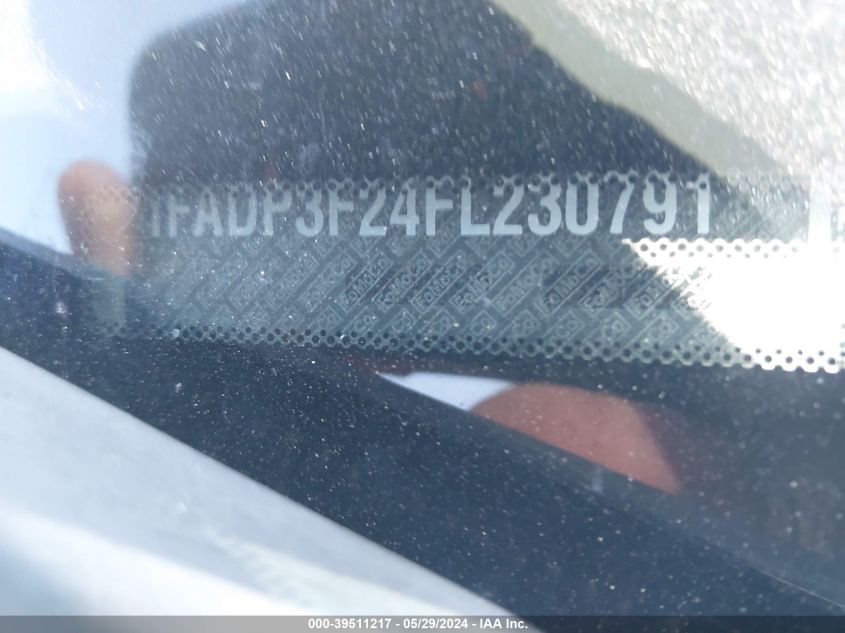 2015 Ford Focus Se VIN: 1FADP3F24FL230791 Lot: 39511217