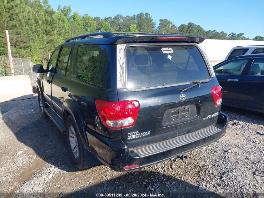 2005 Toyota Sequoia Limited V8 VIN: 5TDBT48A95S245288 Lot: 39511239