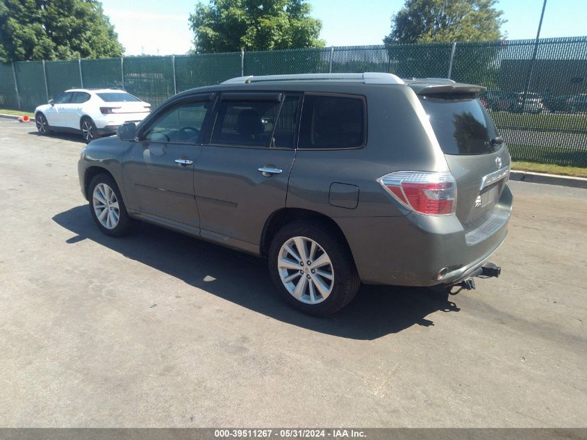 2010 Toyota Highlander Hybrid Limited V6 VIN: JTEJW3EH0A2040714 Lot: 39511267